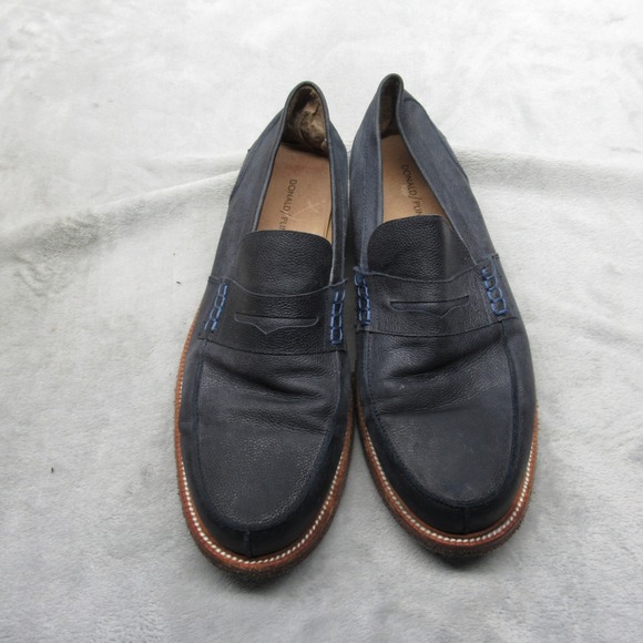 Donald Pliner Shoes Mens‎ Blue 10.5 M Landry Leather Penny Loafers Dress Formal Donald Pliner Shoes Mens Blue 10.5 M Landry Leather Penny  main image 3
